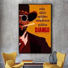 1 pièce /3 pièces Affiches d'art mural en option Cadre Pop Films classiques Django Unchained Papier peint Affiches vintage Œuvre murale, Convient pour les murs résidentiels et de dortoir, les salons et les bars, les salles à manger ou les salles de bains, la décoration de la chambre, sans cadres Haute qualité, Art sur canevas sans cadre/encadré pour intérieur/extérieur