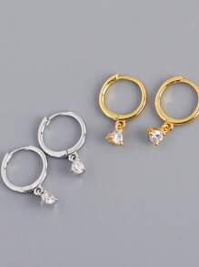 S925 Sterling Silver Cubic Zirconia Navel Nail, Navel Button, Navel Ring, Body Piercing Jewelry