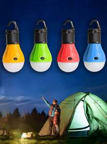 2pcs/1pc Camping Lantern, Two Pieces Portable Outdoor Lantern LED Foam Emergency Light, Emergency Bulb, Hanging Tent Work Light, Portable Tent Emergency Light, Portable Outdoor Light, Work Light, Three Lighting Modes, Outdoor Night Work Lantern, Portable Lantern Night Light, High Brightness With Hook, Suitable For Emergency, Exploration, Fishing, Camping, Hiking, Mountaineering And Other Emergency Purposes.