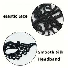 5pcs Elegant Black Lace Venetian Style Party Masks - Intricate Floral Design, Perfect Accessory For Parties, Carnivals And Formal Events | Venetian Masquerade Masks | Delicate Lace Details, Rave