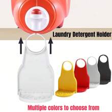 Portavasos para detergente de lavandería, atrapagoteras de detergente (bandeja antigoteo mejorada), sin talla grande desorden ni fugas, agarre estilo AJUSTE UNIVERSAL: nuestro atrapagoteras de lavandería se adapta a todo tipo de envases de detergente y suavizante con un botón de dispensación redondo RESISTENTE
