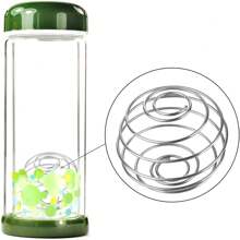 5 pièces Shaker en acier inoxydable, boules à ressort en acier inoxydable, boules mélangeur de tasse à milkshake, boules à ressort de compression de bouteille shaker