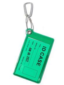 1 pieza Soporte transparente para tarjeta de autobús, protector de tarjeta de identificación/tarjeta de crédito, accesorio antiperder para mochila (tarjeta no incluida) para billetera de mujer, mini billetera, monedero, llavero de tarjetero