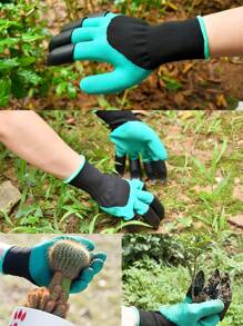 A Pair Garden Gloves With Claws - Perfect For Digging, Planting, Weeding, Seeding - Protects Nails And Fingers - Essential Gardening Supplies And Tools(Some Parts May Be Random)
