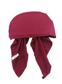 1pc Casual Solid Color Long Tie Turban Hat, Suitable For Daily Use