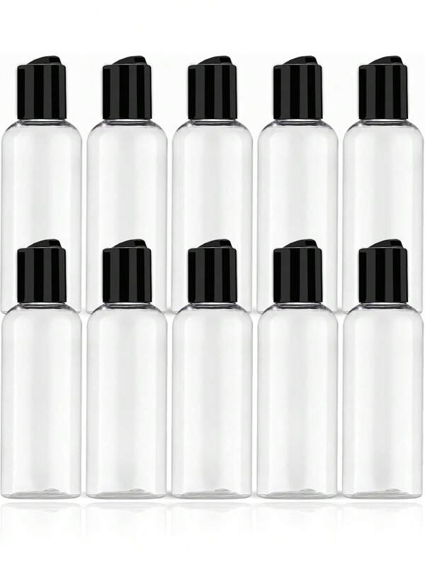 3pcs/6pcs 3.4oz/100ml Travel Refillable Bottles, Toiletry Containers, Leak-Proof Plastic Travel Size Bottles