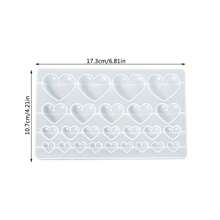 Moldes de resina epóxi faça você mesmo, moldes de resina para pingentes, incluindo molde de silicone em formato de coração e redondo para fabricação de joias - molde de artesanato com acabamento brilhante e vários tamanhos para brincos e colares faça você mesmo, ideal para presentes românticos, molde de silicone para artesanato
