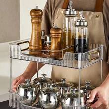 Desktop Four-Layer Cosmetic Box Storage Rack Drawer-Type Cosmetics Organizer Jewelry Storage Box Bathroom Countertop Storage Rack, Cosmetics Storage Perfume Rack Dressing Table, Tray Storage Rack Easy To Install And Clean, Suitable For Dressing Table, Bathroom, Kitchen - 2 Tier 透明 Cosmetic Makeup Holder Storage - 查看 3