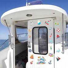 21pcs Sailboat Birthday Magnet Decorations | Cruise/Refrigerator Door Stickers | Boat Themed Party Supplies | My Birthday | Birthday Magnets | Birthday Party Supplies (Happy Birthday Gift)
