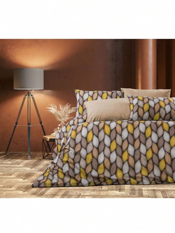 2 Stücke türkisches Baumwoll-Bettbezug-Set in Einzelgröße, ganzjährig, weich und gemütlich, 1 Stücke 160*220 cm Bettbezug, 1 Stücke 50*70 cm Kissenbezug