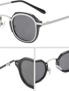 1pc Metal Rimmed Eyeglasses Frame Small Frame Advanced Gothic Style New Basic Elegant Living Fashion Glasses For Elegant Going Out Outfit Summer Accessories For Summer Beach Vacation,Outdoor,Travel