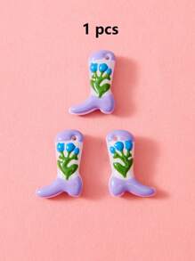Juego de 1/5/10/20/30/50 piezas de dijes esmaltados pintados a mano de colores múltiples, lindos dijes que incluyen botas, cerezas, chiles, corazones, flores, luna, adecuados para la fabricación de joyas DIY, dijes, collares, aretes, llaveros, regalos para el Día de San Valentín, Día de la Madre