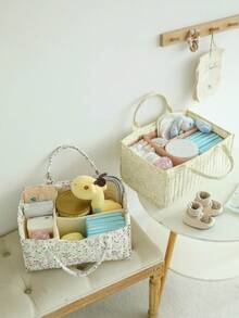 1 件装婴儿尿布包多功能防水尿布更换背包，大容量可折叠妈妈包，适合所有季节 - 藍色 - 查看 9