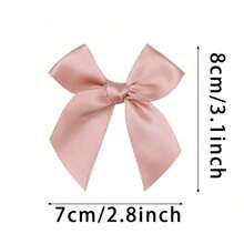 50 piezas, Grandes lazos de cinta de satén, lazos de artesanía, lazos pequeños de flores rosas y blancas, lazos de regalo, decoración de boda, lazos DIY para decoración de fiestas de nacimiento, Día de San Valentín, Día de la Madre, Graduación