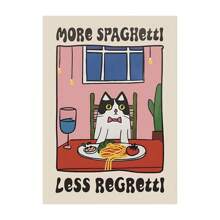 1 Stück / 3 Stücke Wandkunst Poster Optional Rahmen Vintage Tiere Retro Küche Leinwand Poster Katze Koch Kunst Druck Geschirr Wandkunst Bilder Schlafzimmer Küche Wohndekoration Geschenkideen, geeignet für Wohnzimmer Schlafzimmer Dekorationsbilder, geeignet für Wohn- und Studentenwände, Wohnzimmer und Bar Dekoration, Essbereich oder Bad Dekoration, Raumdekoration, hochwertig, Leinwandkunst für Innen-/Außenbereich, ohne Rahmen