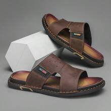 (Seleccione un tamaño talla grande grande para pies anchos) Sandalias casuales para hombres de talla grande, zapatos de playa, nuevas zapatillas de verano con suela blanda y antideslizante para uso en exteriores