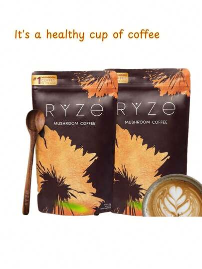 RYZC Mushroom Coffee Increases Energy Supports Gut Health Better Focus Boosts Immunity - Healthy Diet