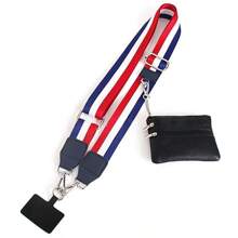 Clip And Go Strap For Phone With Wallet Crossbody Phone Strap, Wristlet Strap Adjustable Cell Phone Lanyard Phone Strap With Zippered Pouch Phone Chain Crossbody, Green