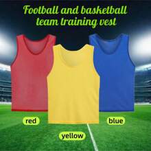 1pc Soccer/Basketball Team Training Vest, Mesh Confrontation Uniform, Men/Women Outdoor Sports Group Activity Vest