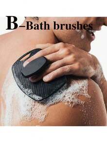 3/1pc Handheld Bath Cleansing Brush, 1pc Cleansing Brush/Bath Brush/Back Scrub Brush, Travel Portable Cleaning Set, Silicone Material, Gentle Exfoliation, Suitable For All Skin Types, Daily Home, Bathing, Washing, Personal Cleaning, - Multicolor - View 5