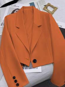 New Style For Spring And Autumn! Spring Clothing. Short Designer Blazer That Can Make You Look Taller. Women's Simple And Casual Short Blazer Jacket, Exuding An Elegant, Youthful And Energetic Charm. It's Suitable For Occasions Such As Banquets, Weddings, Valentine's Day Or Other Important Festival Dates As Well As Parties.Summer Wedding Guest Dress Women Concert Outfit Women