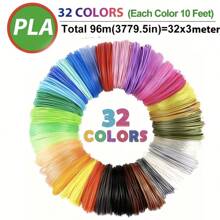 10 filaments PLA de 3D Pen de 1,75 mm lumineux, mesurant 5 m chacun, soit un total de 50 m, kit d'échantillons PLA de 3D Pen, couleurs aléatoires, 1 stylo de soudure 3D, stylo d'impression 3D, stylo multifonction, stylo de graffiti 3D, outil créatif DIY à chargement rapide de type C, adapté pour les étudiants avec écran LCD, comprenant 10 m de filament PLA, cadeau d'anniversaire (couleur du fil aléatoire, certains styles/positions/couleurs aléatoires) (Remarque : pas de chargeur USB)