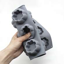 1 件硅胶花卉甜点烘焙模具，玫瑰、贝壳、月亮形迷你蛋糕、巧克力、布丁、慕斯模具、DIY 手工皂、蜡烛、树脂铸造模具