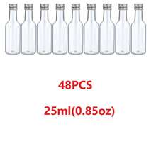 12/48pcs/5pcs/1PC/120/350/500pcs透明空塑料酒瓶配免费漏斗，易于填充，不易泄漏，体积小不占空间可以放在包里，适用于酒精，烈酒，威士忌或小固体，野餐和家庭聚会和派对都可以使用。 - 彩色 - 查看 26