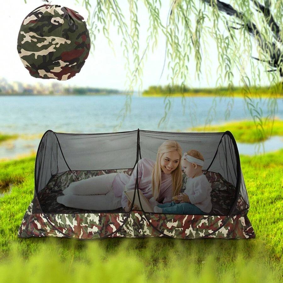 Outdoor Mosquito Net Pop Up Camping Tent Bug Netting For Travel Patio Foldable - as pic - View 1