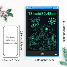 XZBB LCD-Schreibtafeln in verschiedenen Größen 8,5/10/12/16/20 Zoll, Kinderschultafel zum Zeichnen, Multifarbiges Großformat-Schreib- und Zeichenwerkzeug, kreatives Talent, Denkaufgaben für Kinder ab 3 Jahren, One-Touch Bildschirm löschen/sperren, Reise/Geburtstags/Einschulung/Weihnachtsgeschenk, zufälliger Rahmen im Blindpack
