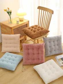 1pc Thick Chair Seat Cushion, Soft Plush Cushion For Home Dining Chairs, Office Chairs, Butt Pad Gifts Birthday Graduation Room Decor Home Decor Living Room Decor Chair Cushion