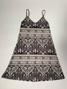 Women's Strappy Summer Dress,Simple Sleeveless All-Over Sundress, Beach V-Neck Dress For Summer Clothes,Casual Summer Outfits For Women,Slip Dress Vacation Outfits Women