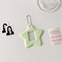 天使之翼星卡夹，卡夹（3英寸）身份证夹粉丝卡夹，可爱蝴蝶结KPOP照片卡夹，韩流照片卡夹身份证徽章身份证夹带钥匙扣韩国照片卡夹Y2K，背包单肩包装饰返校季礼物 - 彩色 - 查看 13