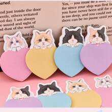 4 colores, 120 pegatinas lindas de gatos, pegatinas de perros, pegatinas adorables de pandas, pegatinas con forma irregular, pegatinas de papelería escolar, pegatinas de dibujos animados N veces, pegatinas lindas, adecuadas para la oficina y el estudio