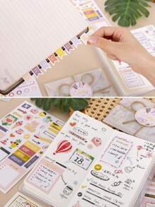 1.230 Stücke Planer Aufkleber mit Feiertagsmotiven für Tagebuch und Journal, Schulbedarf, Rückkehr zur Schule