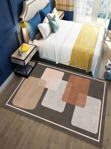 Minimalist & Fashionable Indoor Decoration Carpet, Short Pile Velvet Material Indoor Rug For Living Room, Sofa, Bedroom, Bedside Anti-Slip Mat, Dining Room, Kitchen, Office Chair Pad, Entryway Mat, Outdoor Picnic Blanket, Baby Crawling Soft Carpet, Outdoor Camping Mat