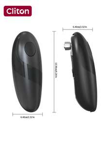 CLITON Auto Electric Can Opener - Effortless Hands-Free Kitchen Gift For Women, Perfect Holiday Present For Mom/Wife/Girlfriend, Smooth Edge Design, Battery-Powered & Portable - Ideal For Christmas, Birthdays, Housewarming