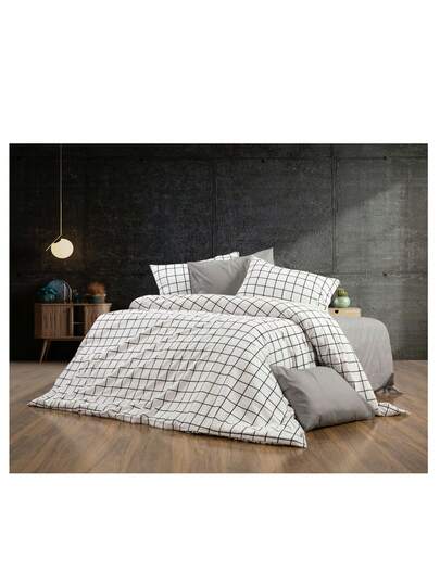 2 Stücke türkische Baumwolle Bettbezug Set, ganzjährig, weich und gemütlich, 1 Stücke 160*220 cm Bettbezug, 1 Stücke 50*70 cm Kissenbezug