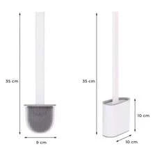 Silicone Toilet Brush Base For Bathroom Private - Black - View 6