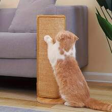 1PC Sturdy Sisal Cat Scratching Pad- No Mess, Sofa-Safe Design, Suitable For Exercise And Rest- Perfect Gift For Cats,Only The Pad - Khaki - View 2