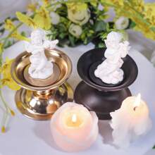 European Style Iron Candle Holder Dining Table Candlestick Wedding Candelabra Home Decor Aroma Candle Stand