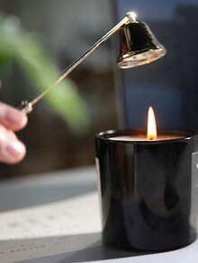 1 pieza Apagador de vela con forma de campana, recortador de mecha de vela, tapa de vela, extintor de vela en oro, plata, negro, oro rosa - Multicolor - Ver 2
