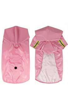 Reflective Dog Rain Poncho, Convenient Outdoor Pet Rain Jacket