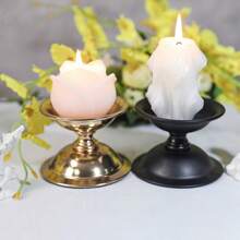 European Style Iron Candle Holder Dining Table Candlestick Wedding Candelabra Home Decor Aroma Candle Stand