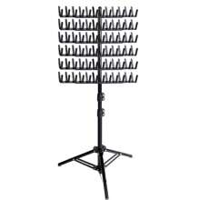 Porte-extension de cheveux en métal réglable en hauteur pour tressage. Support de tressage avec outils de tressage. Support séparateur de cheveux tressés pour salon de coiffure, maison, voyage (noir). Déguisement d'Halloween, costume de fête, robe de fête, accessoire de jeu de rôle, serre-tête pour le tour des bonbons.