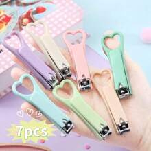 Tagliaunghie pieghevole carino, attrezzo portatile per manicure e pedicure, mini tagliaunghie a forma di cuore, adatto per uomini e donne, bomboniera, bellissimo regalo di compleanno, colore casuale