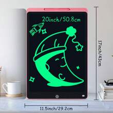 XZBB LCD-Schreibtafeln in verschiedenen Größen 8,5/10/12/16/20 Zoll, Kinderschultafel zum Zeichnen, Multifarbiges Großformat-Schreib- und Zeichenwerkzeug, kreatives Talent, Denkaufgaben für Kinder ab 3 Jahren, One-Touch Bildschirm löschen/sperren, Reise/Geburtstags/Einschulung/Weihnachtsgeschenk, zufälliger Rahmen im Blindpack