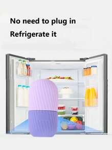 1 pieza Molde de cubitos de hielo de silicona para la cara, molde de rodillo de masaje de enfriamiento, molde de rodillo de belleza, masaje de la piel, reduce la rojez y la hinchazón, reduce los poros, terapia de frío, cuidado de la piel, silicona suave y duradera, deformable, herramienta de maquillaje de belleza, belleza, productos de cuidado de la piel, spa, autocuidado, herramientas de cuidado de la piel, cuidado facial, suministros de esteticista, masaje, herramienta de masaje facial, rodillo facial, rodillo de hielo, rodillo de hielo facial