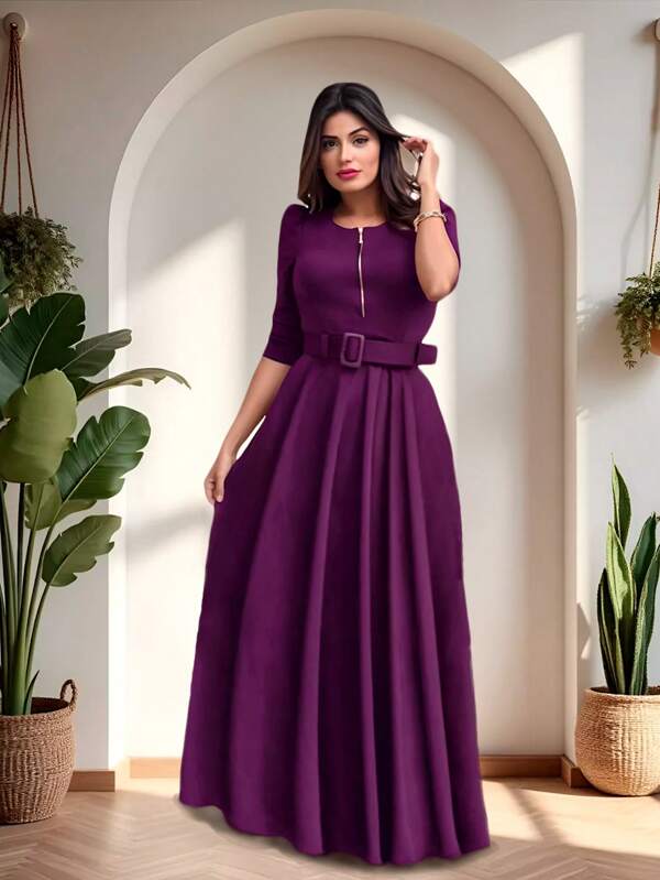 vestido longo moda evangelica casual digital tendencia