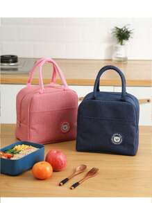 1 pezzo Borsa termica per il pranzo con motivo orso carino - contenitore termico per alimenti, borsa a tracolla impermeabile e portatile per scuola, ufficio, conservazione di cosmetici, gite al mare, forniture scolastiche, viaggi, scatola per il pranzo delle donne, picnic, campeggio, borsa frigo